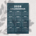 2026 m. Kalendorius „Ateities vizija 2026“ – Tavo metai viename žvilgsnyje - LTMOWW